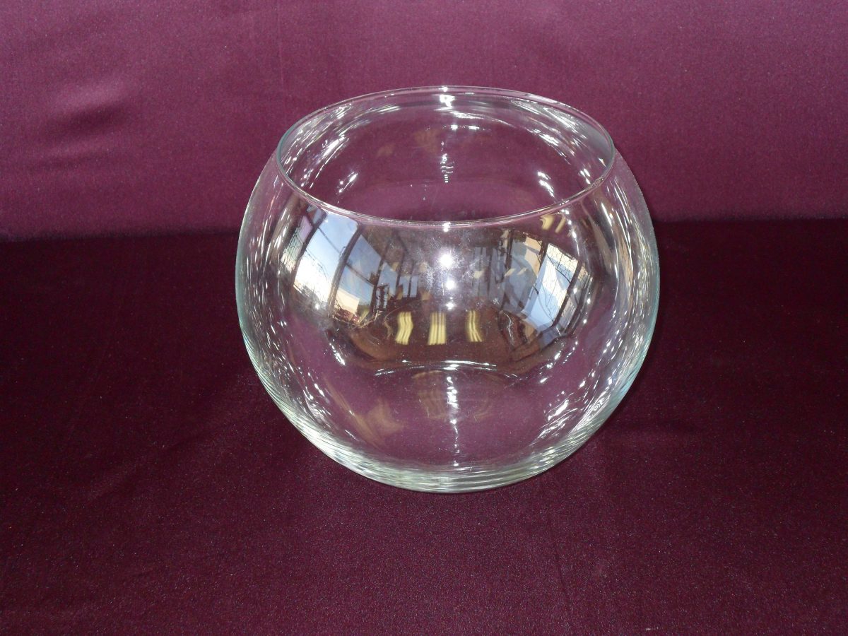 Large Clear Glass Bubble Vase TLC Event Rentals