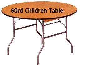 60" Round Children's Tables