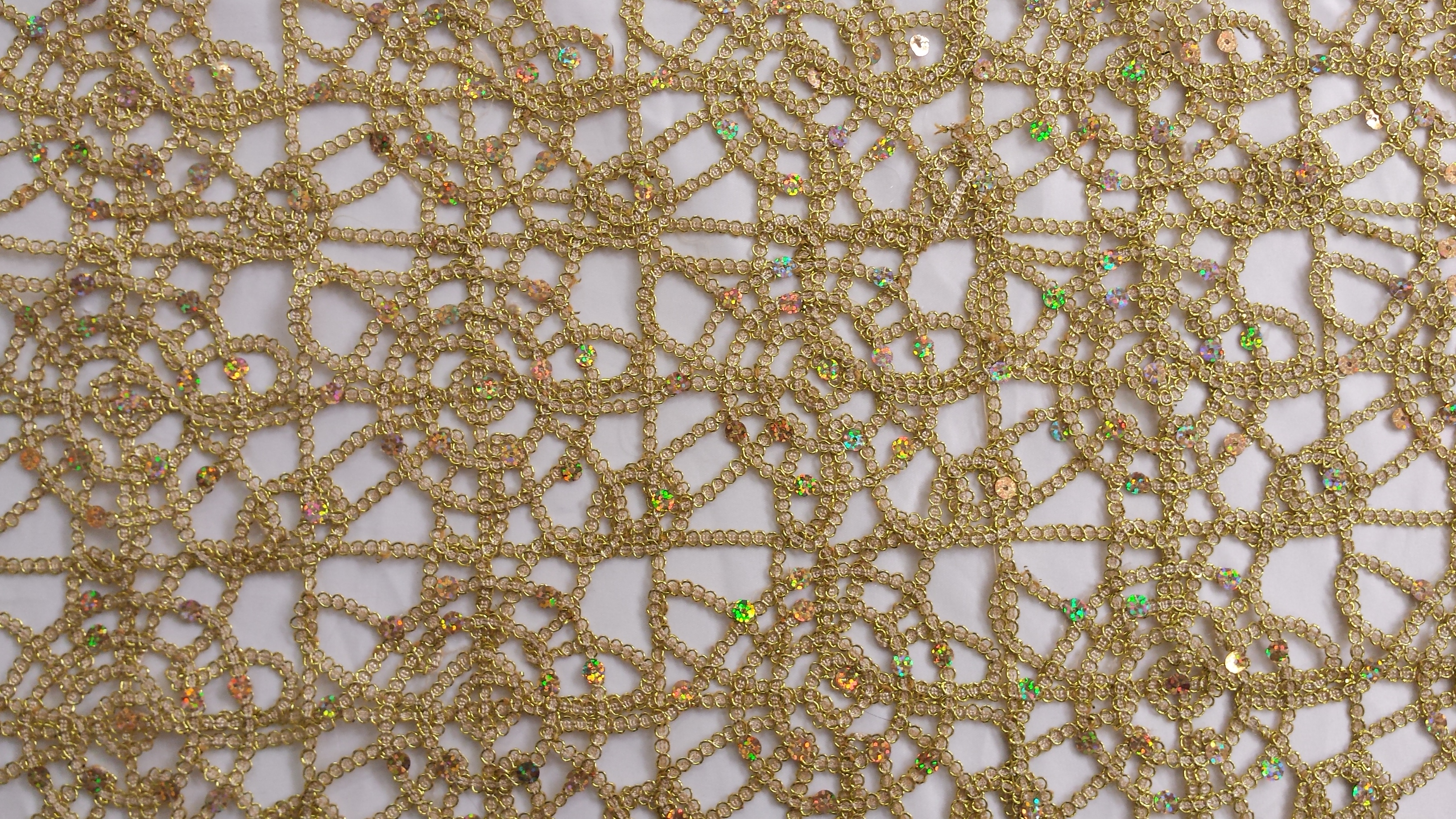 Glitter Lace Gold TLC Event Rentals