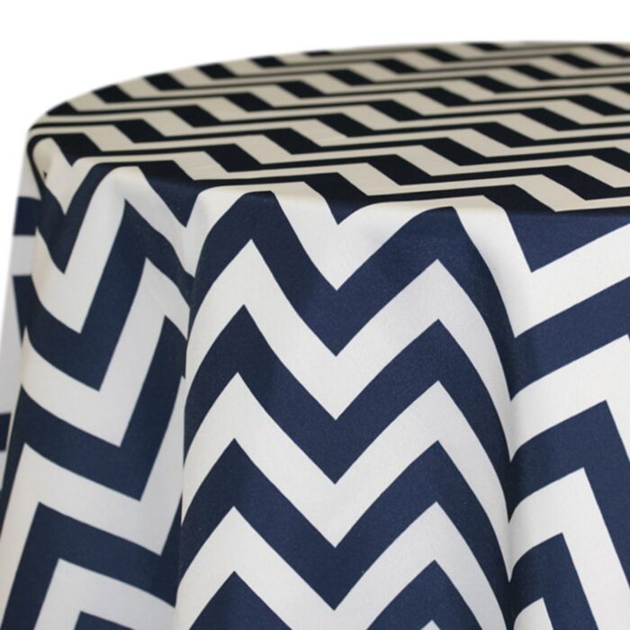 Polyester - Navy Chevron