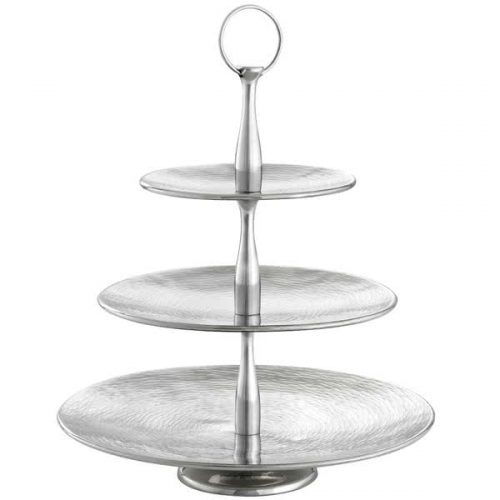 3 Tier High Polish Stainless Steel Tray