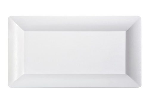 13"x21" White Rectangular Platter
