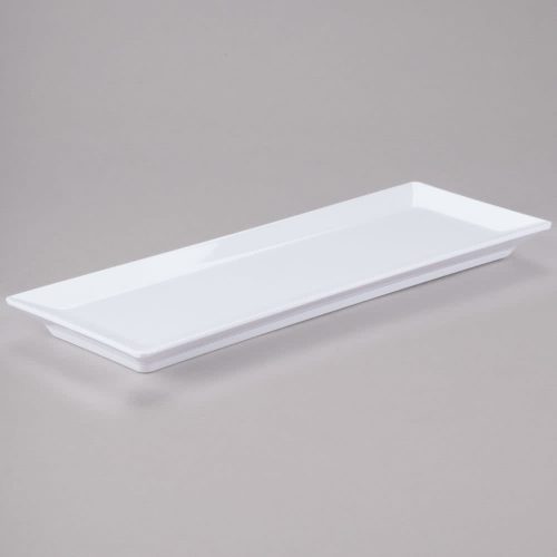 5"x15" White Rectangular Platter