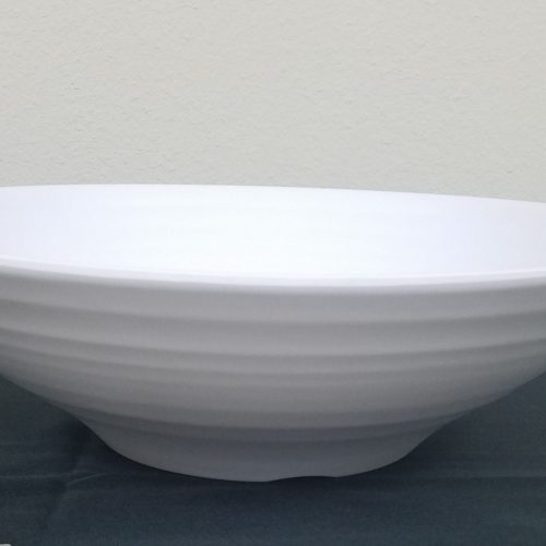 16" Round White Bowl
