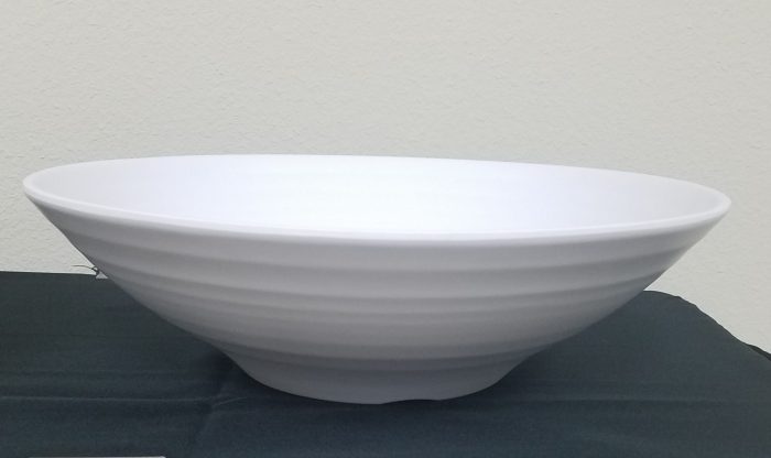 16" Round White Bowl