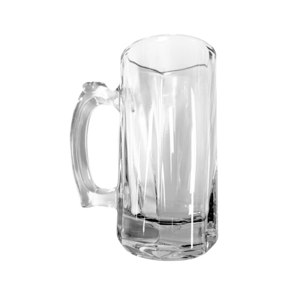 12oz Clear Glass Beer Mug