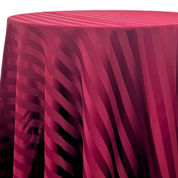 Satin Stripe - Burgundy