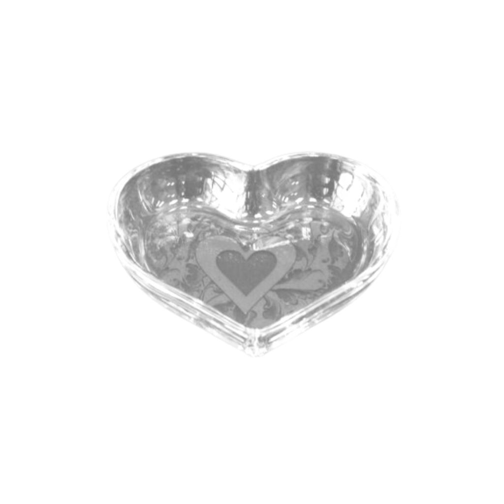 Glass Heart Dish