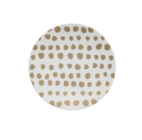 Gold Dot Salad/Dessert Plate