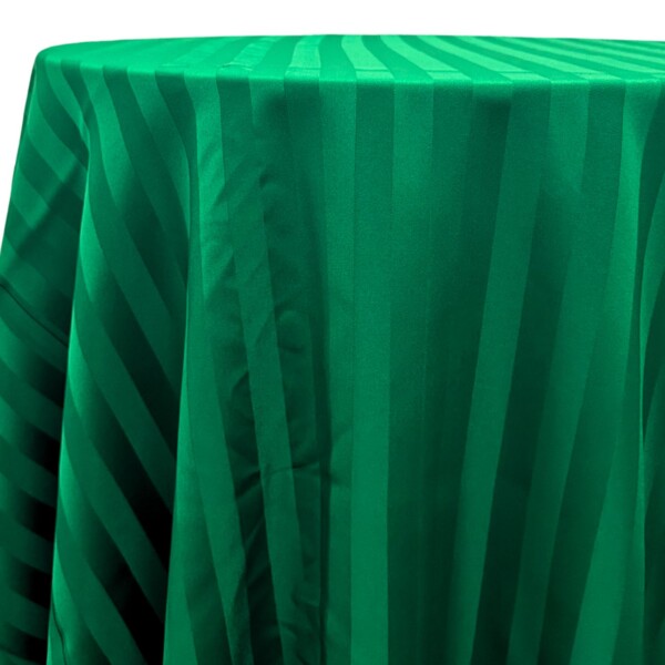 Satin Stripe - Hunter Green