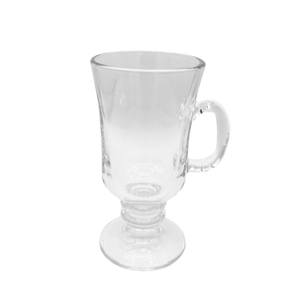 8.5 Clear Glass Irish Coffee Mug