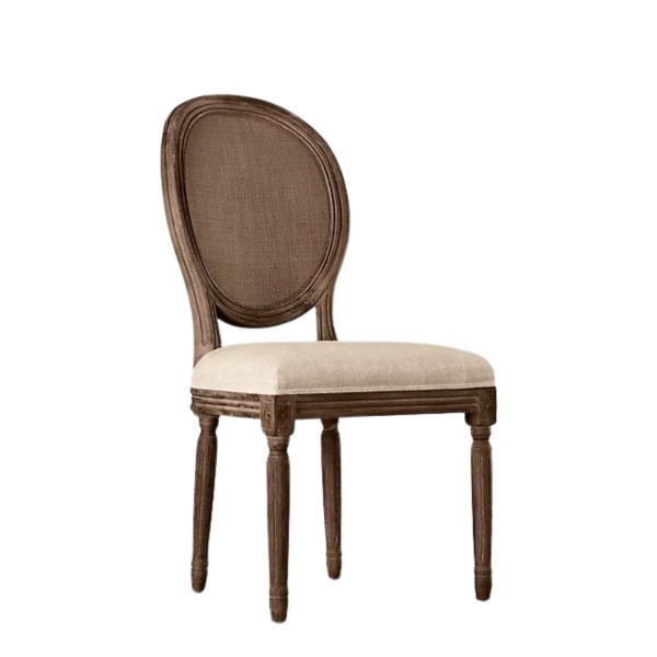 Oak Wood King Louis Chair