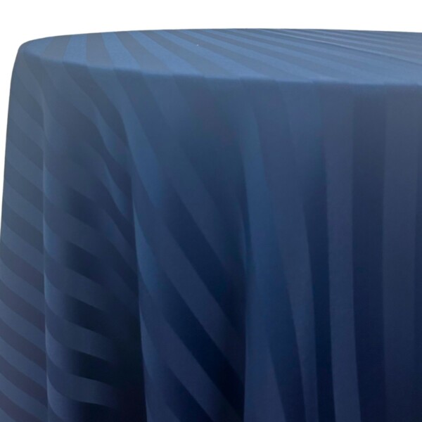 Satin Stripe - Navy