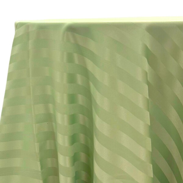 Satin Stripe - Sage Green