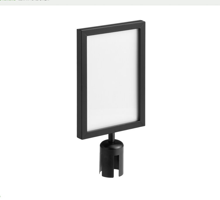 Stanchion Sign Holder 8 1/2" x 11"