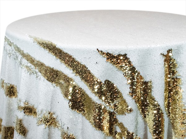 Gold/White Two Tone Sequins