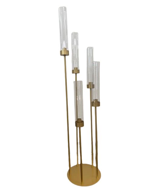 Gold Floor Candelabra - Image 2