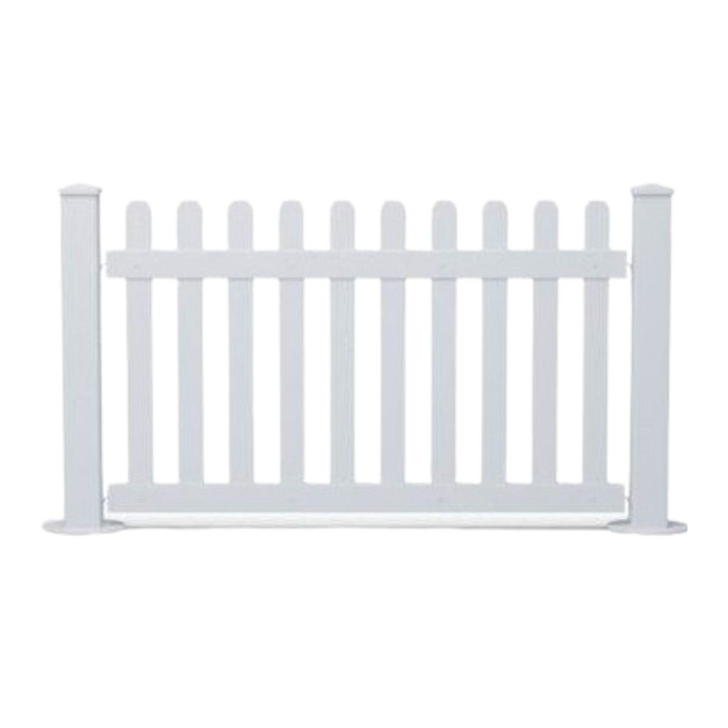 6'x42" White Fence Panel