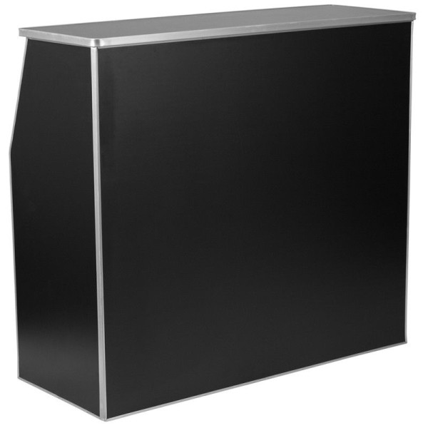 6ft Black Laminate Portable Bar - Image 3